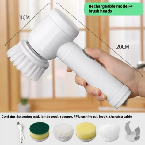 Rechargeable Multi-Function Handheld Electric Cleaning Brush