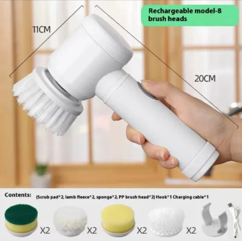Rechargeable Multi-Function Handheld Electric Cleaning Brush