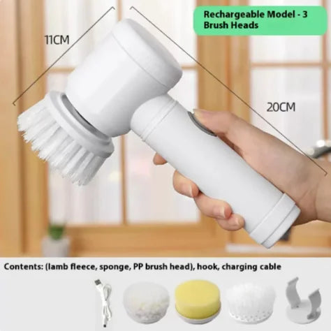 Rechargeable Multi-Function Handheld Electric Cleaning Brush