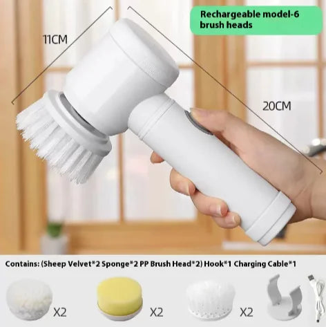 Rechargeable Multi-Function Handheld Electric Cleaning Brush