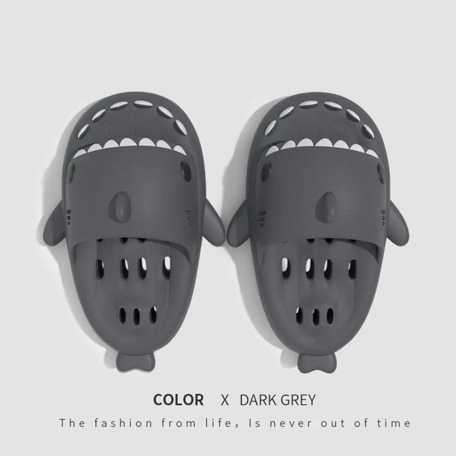 Shark Slides for Women-Quick Drying Pool Sandals