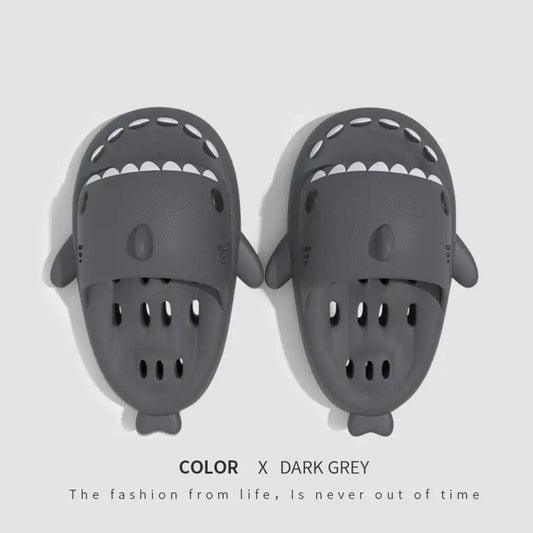 Shark Slides for Women-Quick Drying Pool Sandals