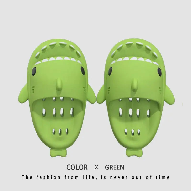 Shark Slides for Women-Quick Drying Pool Sandals