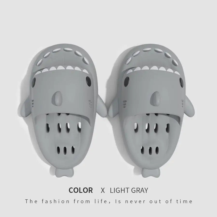 Shark Slides for Women-Quick Drying Pool Sandals