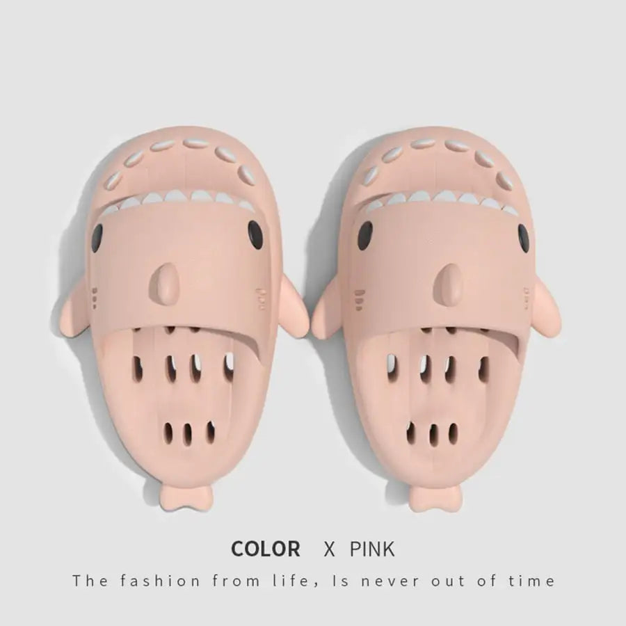 Shark Slides for Women-Quick Drying Pool Sandals